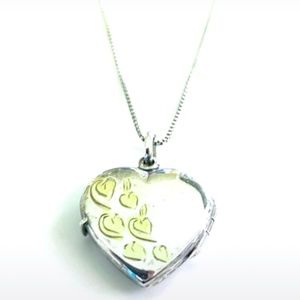 Sterling Silver Engraved Heart Locket